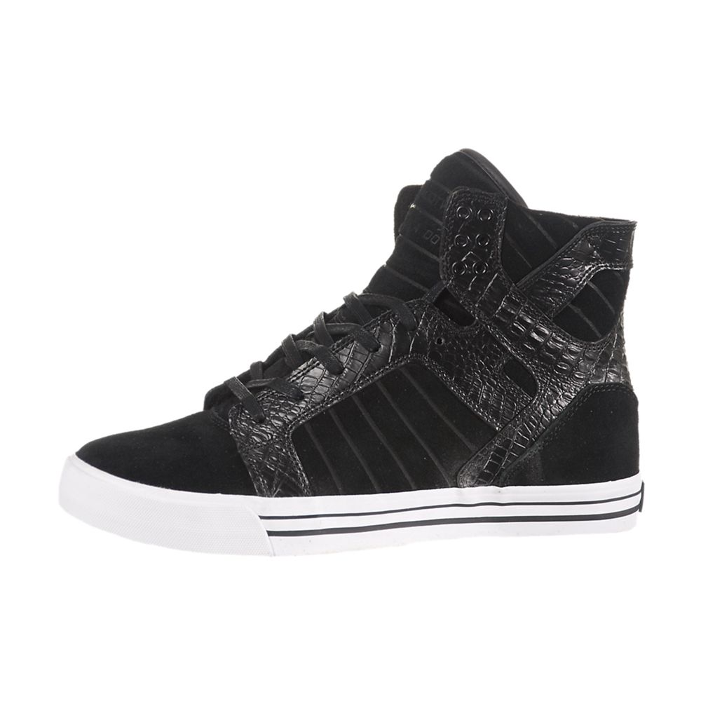 Baskets Montantes Supra SkyTop Noir Black Homme | KRR-96614065